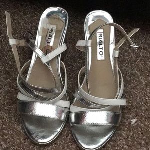 Silver heels
